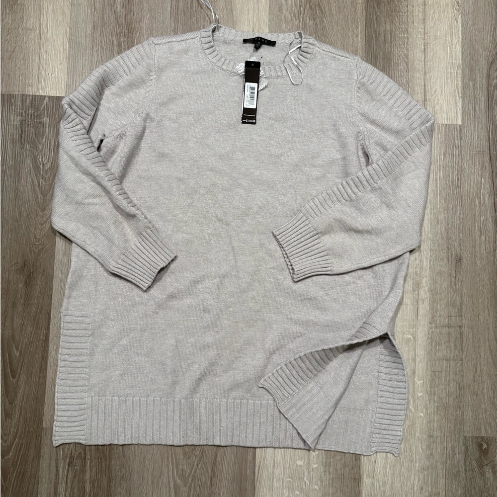 Cyrus Light Gray Knit Sweater Top